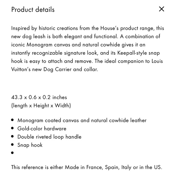 Louis Vuitton | Leash MM - Picture 4 of 4